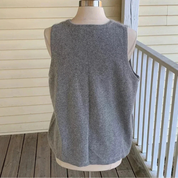Fashion Bug Angora Rabbit Hair Blend Sweater Gray Embroidered Plus Size 18 20 - Picture 2 of 7